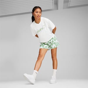 ウィメンズ ESS+ ブロッサム グラフィック 半袖 Tシャツ, PUMA White, extralarge-JPN