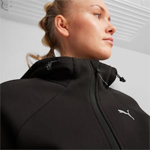 ウィメンズ エヴォストライプ フーデッドジャケット, PUMA Black, extralarge-JPN