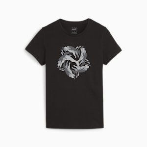 ウィメンズ ESS+ キャット グラフィック 半袖 Tシャツ, PUMA Black, extralarge-JPN
