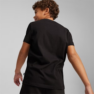 キッズ ボーイズ ESSプラス MID 90s ロゴ グラフィック 半袖 Tシャツ 120-160cm, PUMA Black, extralarge-JPN