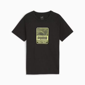 キッズ ボーイズ アクティブ スポーツ グラフィック 半袖 Tシャツ 120-160cm, PUMA Black, extralarge-JPN