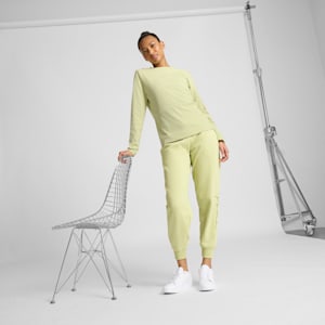 Haut à manches longues ESS ELEVATED Femme, Pistachio Green, extralarge