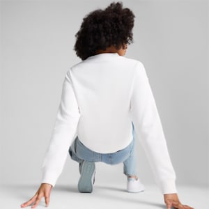 Chandail à col rond pleine longueur PUMA SQUAD Femme, PUMA White, extralarge