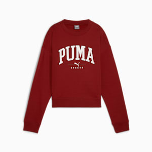 Chandail à col rond pleine longueur PUMA SQUAD Femme, Intense Red, extralarge