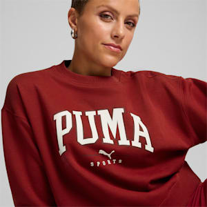 Chandail à col rond pleine longueur PUMA SQUAD Femme, Intense Red, extralarge