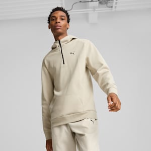 Sudadera con capucha y cuello con cremallera para hombre RAD/CAL, Desert Dust, extralarge