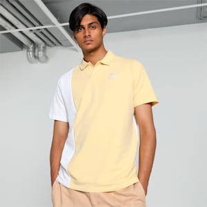 Men's Classics Seersucker Polo, Chamomile, extralarge-IND