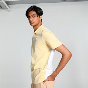 Men's Classics Seersucker Polo, Chamomile, extralarge-IND