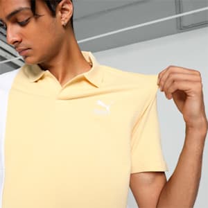 Men's Classics Seersucker Polo, Chamomile, extralarge-IND