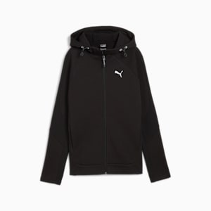 Campera con capucha EVOSTRIPE para mujer, PUMA Black, extralarge