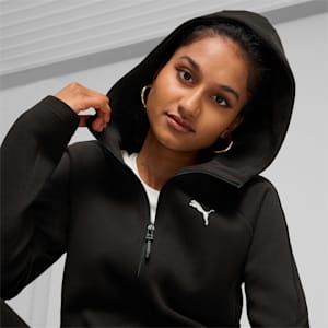 EVOSTRIPE Full-Zip Women's Hoodie, PUMA Black, extralarge