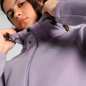 EVOSTRIPE Women's Full-Zip Hoodie, Pale Plum, extralarge-IND