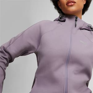 Campera con capucha EVOSTRIPE para mujer, Pale Plum, extralarge