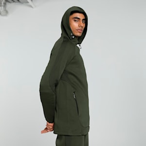 EVOSTRIPE Men's Slim Fit Hoodie, Dark Olive, extralarge-IND