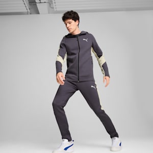 EVOSTRIPE Full-Zip Men's Hoodie, Galactic Gray, extralarge