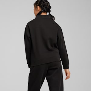 Sudadera de cuello con cremallera juvenil PUMA SQUAD, PUMA Black, extralarge