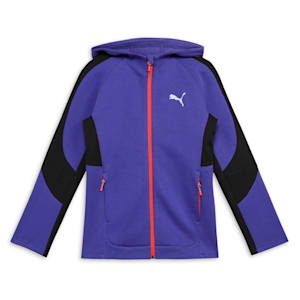 EVOSTRIPE Full-Zip Youth Hoodie, Lapis Lazuli, extralarge-IND