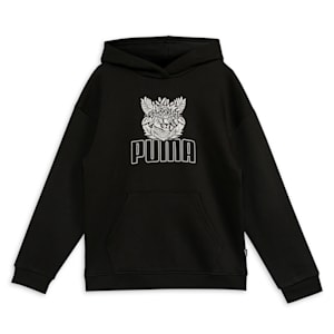 TROPICAT Youth Relaxed Fit Hoodie, PUMA Black, extralarge-IND