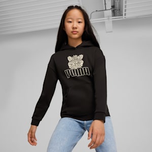 TROPICAT Youth Relaxed Fit Hoodie, PUMA Black, extralarge-IND