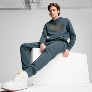 ESS+ LOGO LAB Men's Hoodie, Gray Skies, extralarge