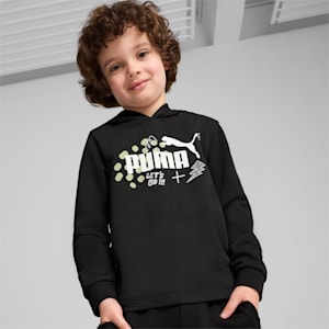 PUMA Kid's Hoodie, PUMA Black, extralarge-IND