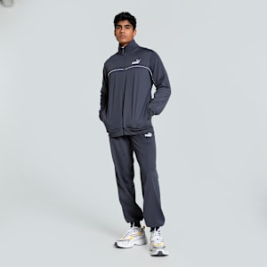Piping Men's Tracksuit, Galactic Gray, extralarge-IND