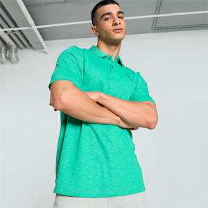 Men's Slub Polo, Jade Frost, extralarge-IND