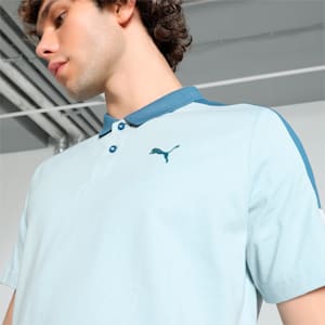 Men's Shoulder Colorblock Polo, Frosted Dew, extralarge-IND