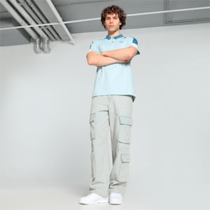 Men's Shoulder Colorblock Polo, Frosted Dew, extralarge-IND