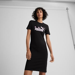 ESS Slim Tee Floral Women's Dress, PUMA Black, extralarge