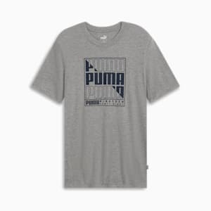 T-shirt PUMA Graphics Wording, homme, Medium Gray Heather, extralarge
