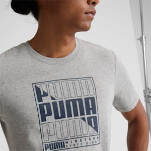 T-shirt PUMA Graphics Wording, homme, Medium Gray Heather, extralarge