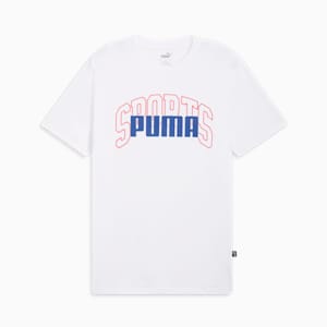 Collegiate Logo Men's Tee, PUMA White, extralarge