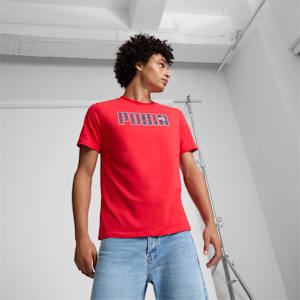 Hoops Logo Men's Tee, For All Time Red, extralarge