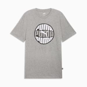 T-shirt à logo circulaire Homme, Medium Gray Heather, extralarge