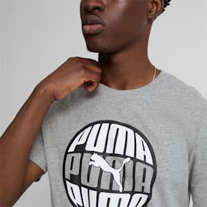 T-shirt à logo circulaire Homme, Medium Gray Heather, extralarge