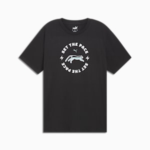 Set The Pace Men's Tee, PUMA Black, extralarge