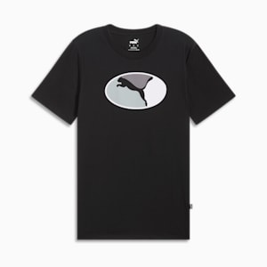 Oval Men's Tee, PUMA Black, extralarge