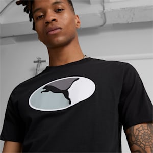 Oval Men's Tee, PUMA Black, extralarge