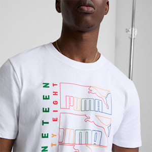 T-shirt à triple logo Homme, Puma White, extralarge