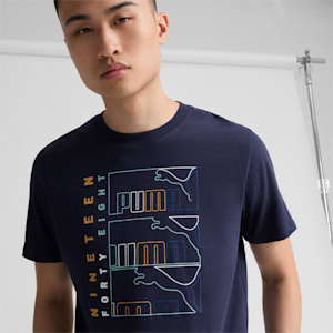 Triple Logo Men's Tee, Club Navy, extralarge