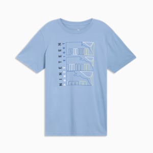 T-shirt à triple logo Homme, Zen Blue, extralarge