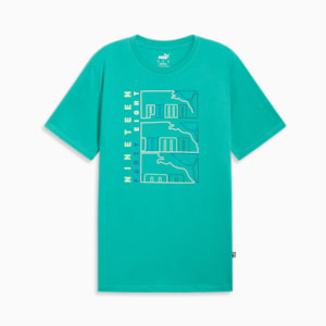 Triple Logo Men's Tee, Sparkling Green, extralarge