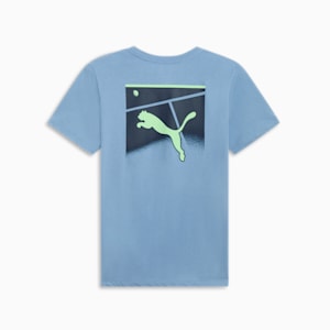 Camiseta de mujer cancha de tenis, Zen Blue, extralarge