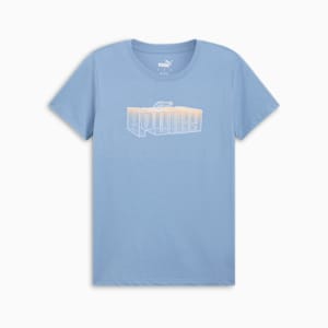 Novelty Fade Out Women's Tee, Zen Blue, extralarge