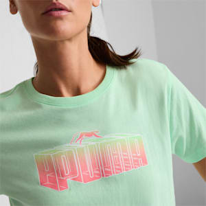 Novelty Fade Out Women's Tee, Fresh Mint, extralarge