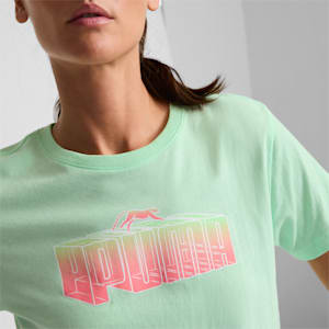 T-shirt Novelty Fade Out Femme, Fresh Mint, extralarge