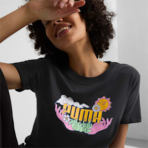 Camiseta de mujer Nature, PUMA Black, extralarge