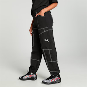 Cherries are Extra Women's Relaxed Fit Basketball Pants, PUMA Black, extralarge-IND
