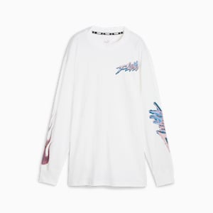 Cherry On Top Women's Long Sleeve Basketball Tee, PUMA White, extralarge